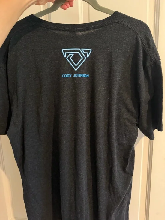 CODY JOHNSN XL Dear Rodeo Neon Graphic T-Shirt - Black - Picture 2 of 2